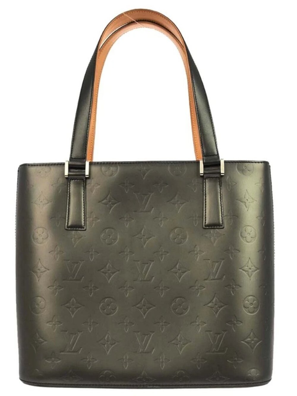 Louis Vuitton Black Monogram Mat Stockton Tote Handbag M55112 CA0063 136476